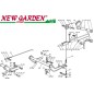 Exploded view cutting deck 98cm XL140 lawn tractor CASTELGARDEN