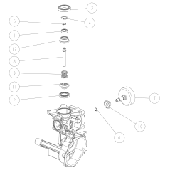 Pignon conique 24 dents O0202-00400 ORIGINAL OREC