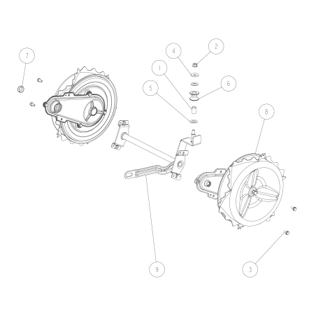 Wheel Assy O0202-32000 ORIGINALE OREC | Newgardenstore.eu