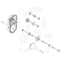 2nd Shaft Gear 18T O0282-00500 ORIGINAL OREC | Newgardenstore.eu