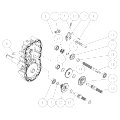 3. Wellenzahnrad 14T CMP O0251-02100 ORIGINAL OREC | Newgardenstore.eu