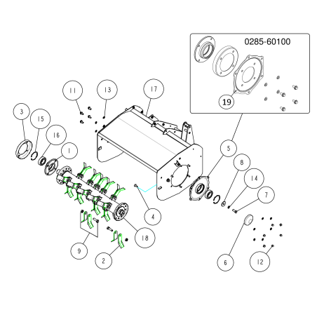 Sechskantschraube (8T) M10x25 (linke Schraube O83-1610-124-00 ORIGINAL OREC) | Newgardenstore.eu
