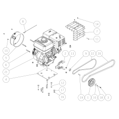 Protection de silencieux ORIGINALE OREC CMP (GX340) O0304-62400 | Newgardenstore.eu