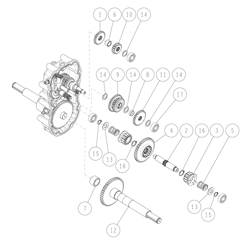 Axle CMP (HR812) O0291-00100 ORIGINAL OREC