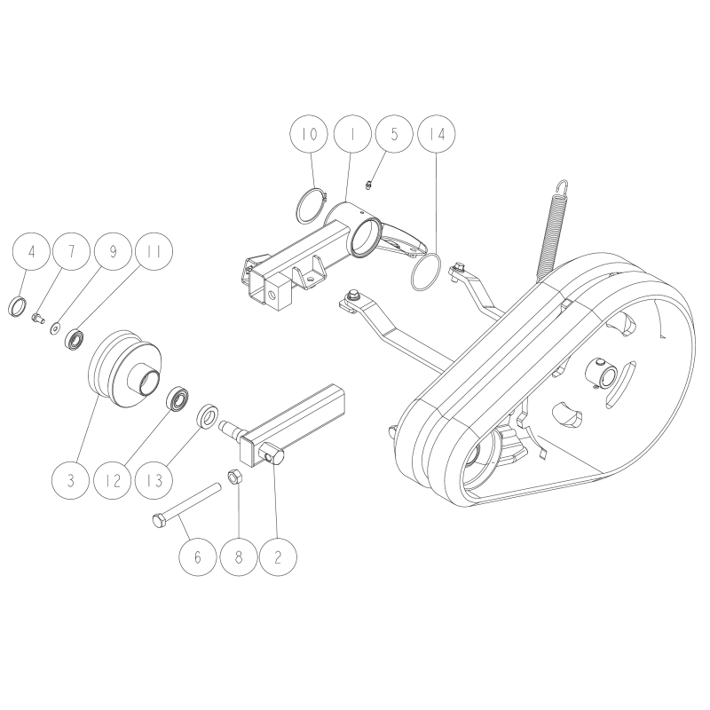 Perno hexagonal M14*140 O89-1111-141407 ORIGINAL OREC