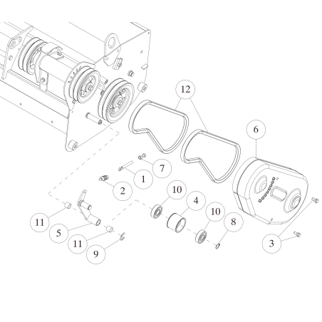 CMP Front Tension Arm (White) O0940-41601 ORIGINAL OREC | Newgardenstore.eu