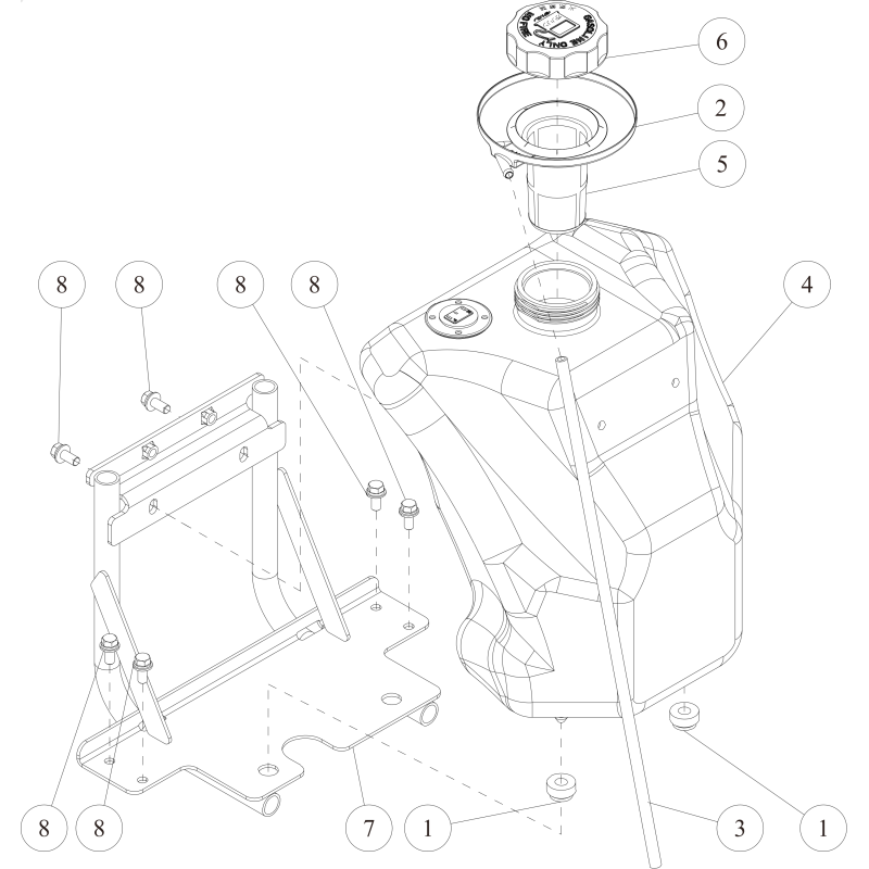 Ensemble réservoir de carburant ORIGINAL OREC O0312-71000