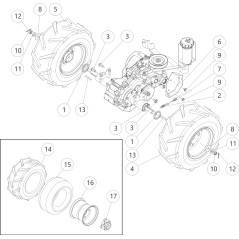 OREC Genuine Steering Brake Cable Support (Metallic Gray) O0360-0140H