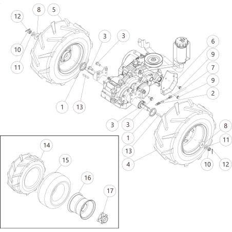 Supporto per cavo freno di guida (grigio metallizzato) O0360-0140H ORIGINALE OREC | Newgardenstore.eu
