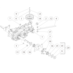 Axle Case CMP (Grigio metallizzato) O0360-0130H ORIGINALE OREC | Newgardenstore.eu