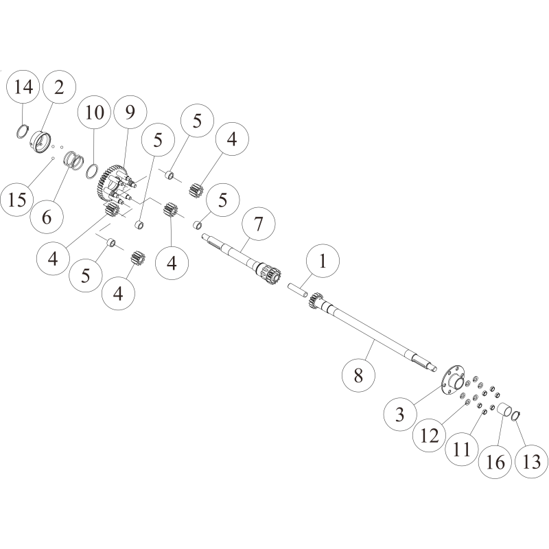 Achsgetriebe 39T CMP O0244-00300 ORIGINAL OREC
