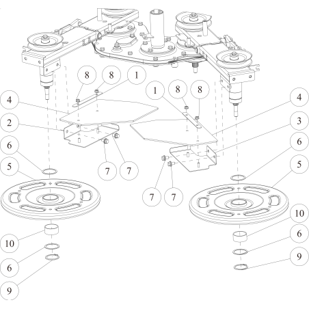 Protezione posteriore offset (L) CMP (Grigio metallizzato) O0360-5310H ORIGINALE OREC | Newgardenstore.eu