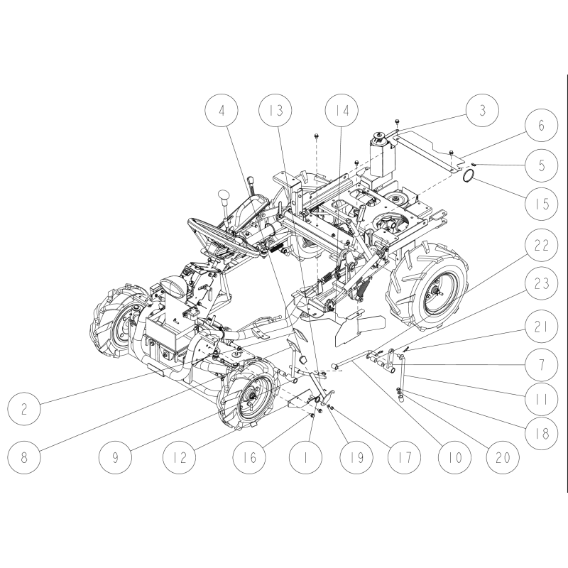 Asta pedale offset (C) CMP (RMK150) O0329-57400 ORIGINALE OREC