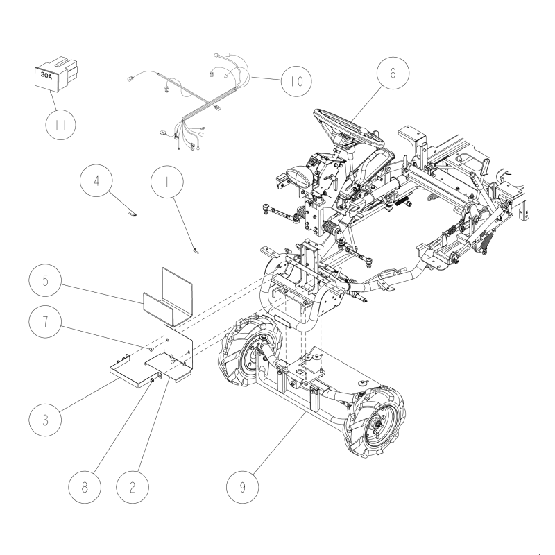 Support de batterie ORIGINAL OREC O0322-22200