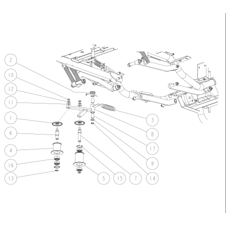 CMP Messerspannarm (RMK150) O0329-41200 ORIGINAL OREC | Newgardenstore.eu