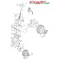 Esploso direccion 66cm XE866B B&S875 tractor cesped CASTELGARDEN recambios