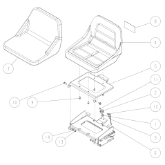 Seat K4(Black) O0284-78100 ORIGINALE OREC