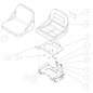 Seat K4(Black) O0284-78100 ORIGINALE OREC
