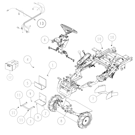 Portabatterie (grigio metallizzato) O0322-2220H ORIGINALE OREC | Newgardenstore.eu