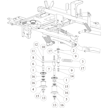 CMP Knife Tension Arm (Metallic Gray) O0329-4120H ORIGINAL OREC | Newgardenstore.eu