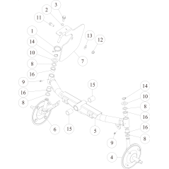 Assale anteriore CMP (RMK150) (Grigio metallizzato) O0329-3210H ORIGINALE OREC | Newgardenstore.eu