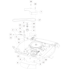 COPERCHIO CENTRALE CINGHIA RMK150 RMK150 O0329-60101 ORIGINALE OREC | Newgardenstore.eu