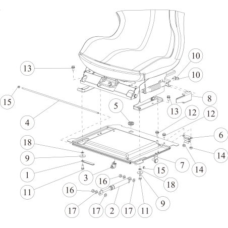 PLACA DE ASIENTO (VERDE) O0322-2160G ORIGINAL OREC | Newgardenstore.eu