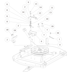 BRAKE PULLEY BLADE (GRAY) . ORIGINAL OREC O0244-5060H | Newgardenstore.eu