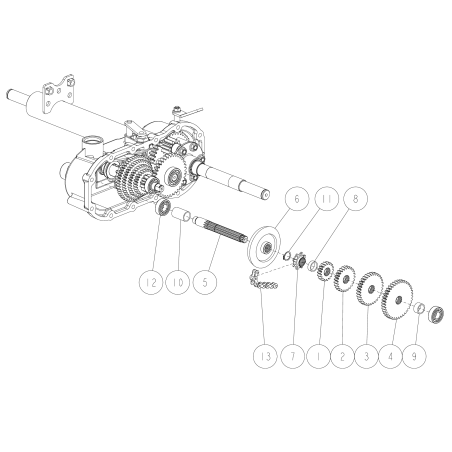 B Achsgetriebe 18T O80-1481-123-00 ORIGINAL OREC | Newgardenstore.eu