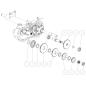 C Axle Gear 48T O80-1482-137-00 ORIGINAL OREC