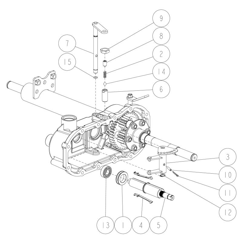 CMP O80-1490-110-00 ORIGINAL OREC Gearbox Fork Shaft