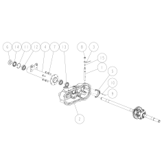Axle box (left) O80-1488-156-00 ORIGINAL OREC