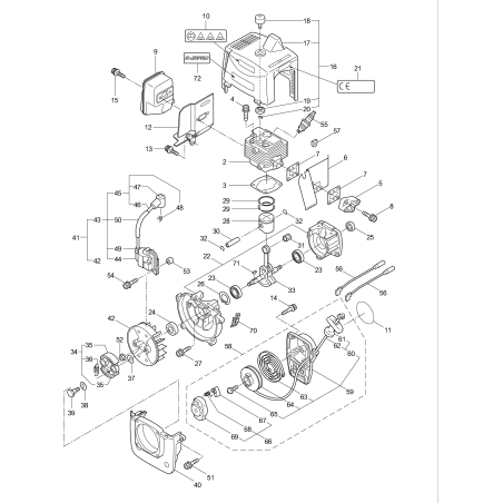 Zylinder KR284060 ORIGINAL K-JAPAN | Newgardenstore.eu