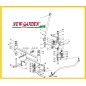 Exploded view steering tractor 92cm TC 13 5/92 HB CASTELGARDEN GGP STIGA MOUNTFIELD