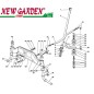 Exploded view steering wheel lawn tractor XT190HD CASTELGARDEN STIGA spare parts 2002-13