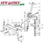 Exploded view steering wheel lawn tractor 98cm XD160HD CASTELGARDEN 2002-2013 spare parts