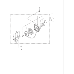 Rückstoßstarter-Baugruppe KR246298 ORIGINAL K-JAPAN | Newgardenstore.eu
