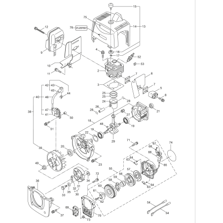 Starter Pulley Ass'y KR280834 ORIGINAL K-JAPAN | Newgardenstore.eu
