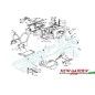 Exploded view frame 102cm XT140 lawn tractor mower CASTELGARDEN 2002-13 spare parts