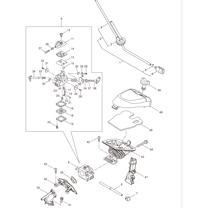 CarburetorAss'y KR289500 ORIGINALE K-JAPAN