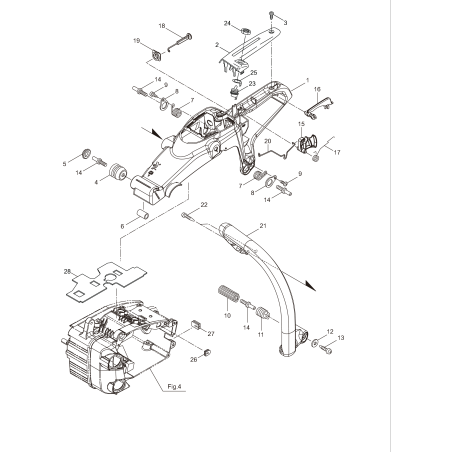 Asta di spinta KR285511 ORIGINALE K-JAPAN | Newgardenstore.eu