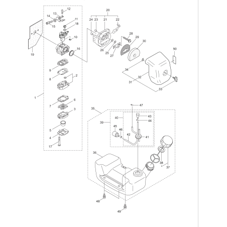 Serbatoio carburante KR281587 ORIGINALE K-JAPAN | Newgardenstore.eu