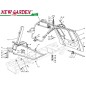 Exploded view frame 72cm F125H lawn tractor mower CASTELGARDEN 2002 - 2013 spare parts