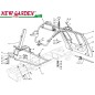 Exploded view frame 72cm XF130HD lawn tractor CASTELGARDEN 2002-13 spare parts