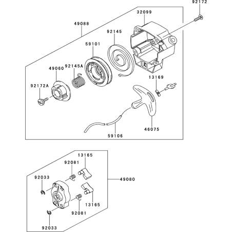 SCREW, 4X14 KW92172-2061 ORIGINAL K-JAPAN | Newgardenstore.eu