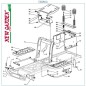 Exploded view 84cm XDC140 lawn tractor mower CASTELGARDEN 2002-13 spare parts