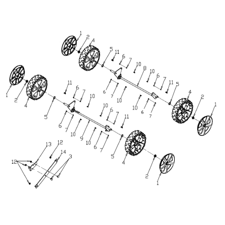 Support de câble MGF AGR8204570 d'origine | Newgardenstore.eu