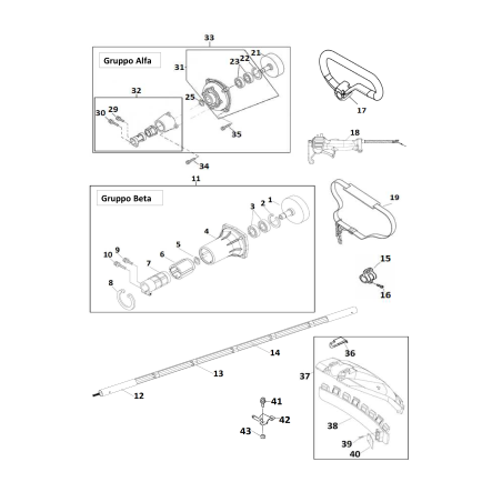 Bell group complete AGR2632000 ORIGINAL MGF | Newgardenstore.eu