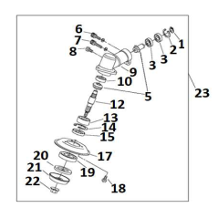 Par de engranajes cónicos originales MGF AGR2802130 | Newgardenstore.eu