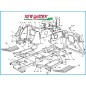 Exploded view tractor frame 92cm TP 13 5/92 H CASTELGARDEN GGP STIGA MOUNTFIELD